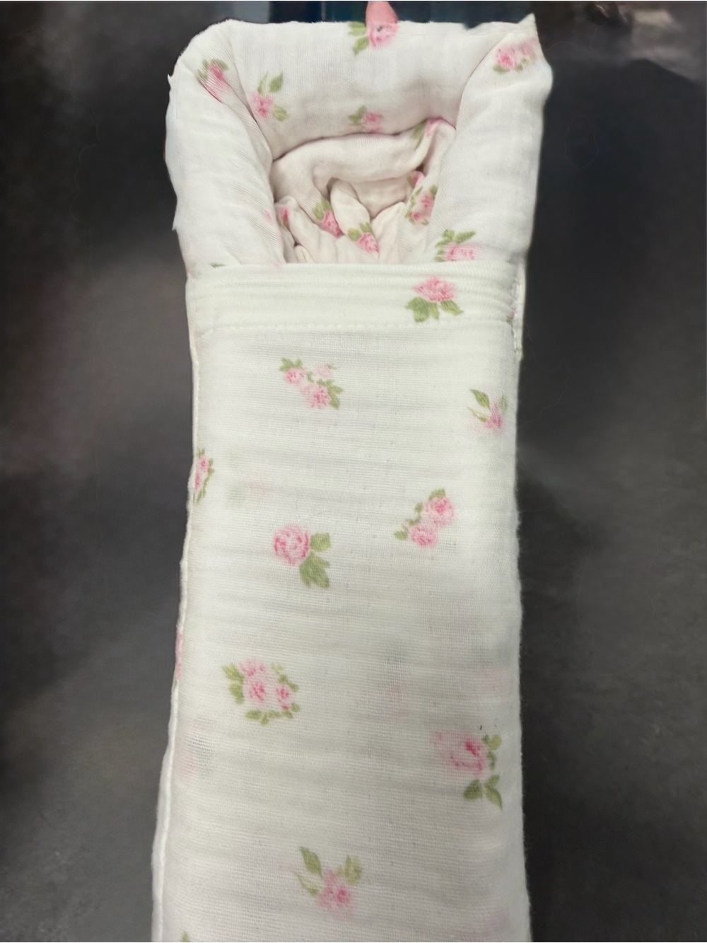 Shabby Chic Pink 3 PC King Gauze Duvet Set Pink Rose with Ruffles ~ Matching Bag - Picture 3 of 16